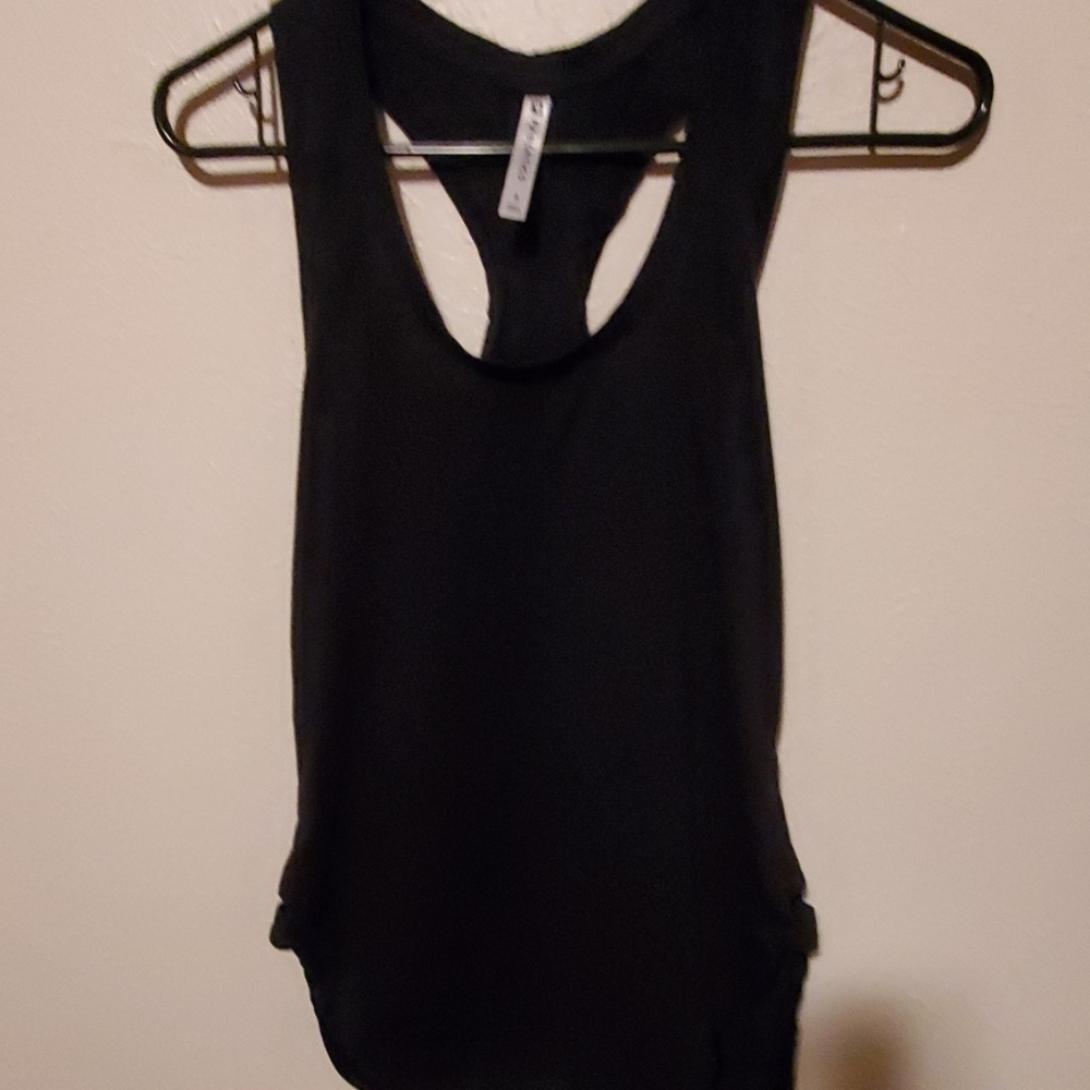 Black tank top